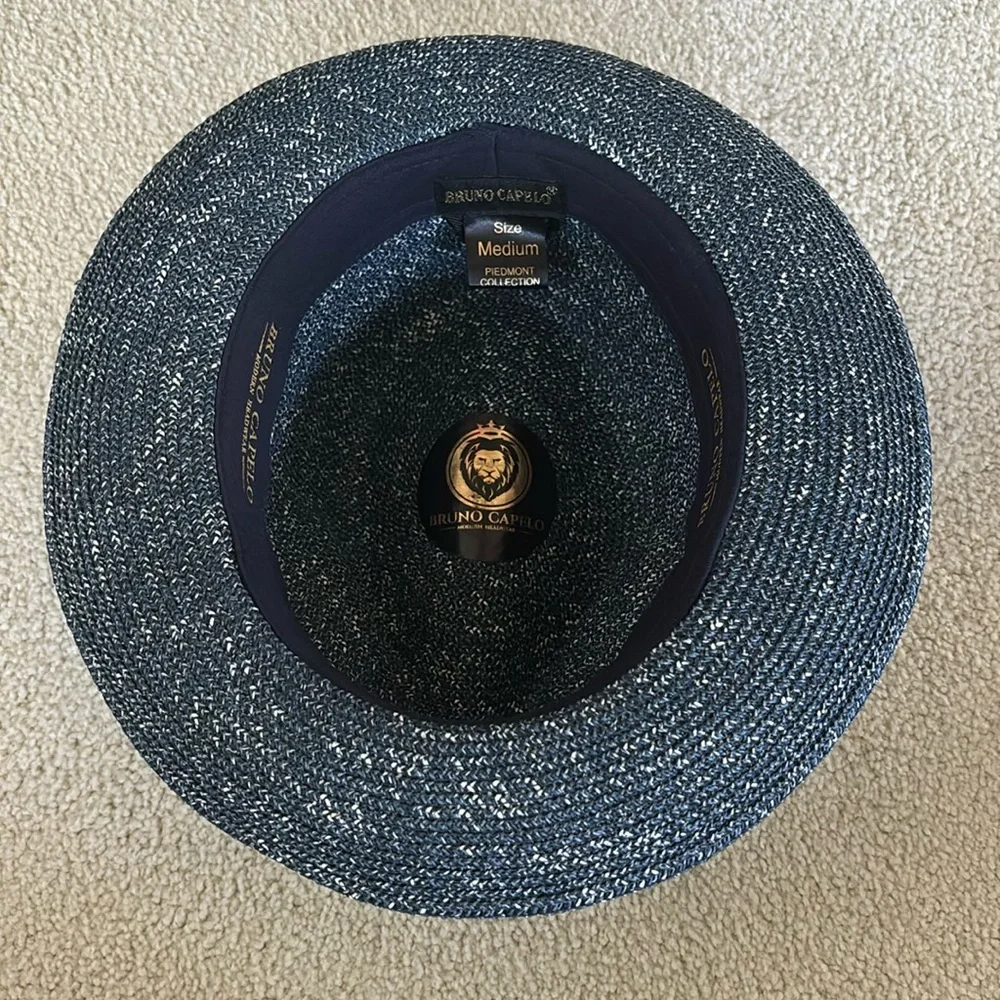 Bruno Capelo PIEDMONT COLLECTION
STRAW TWEED FEDORA HAT size M - Picture 4 of 9